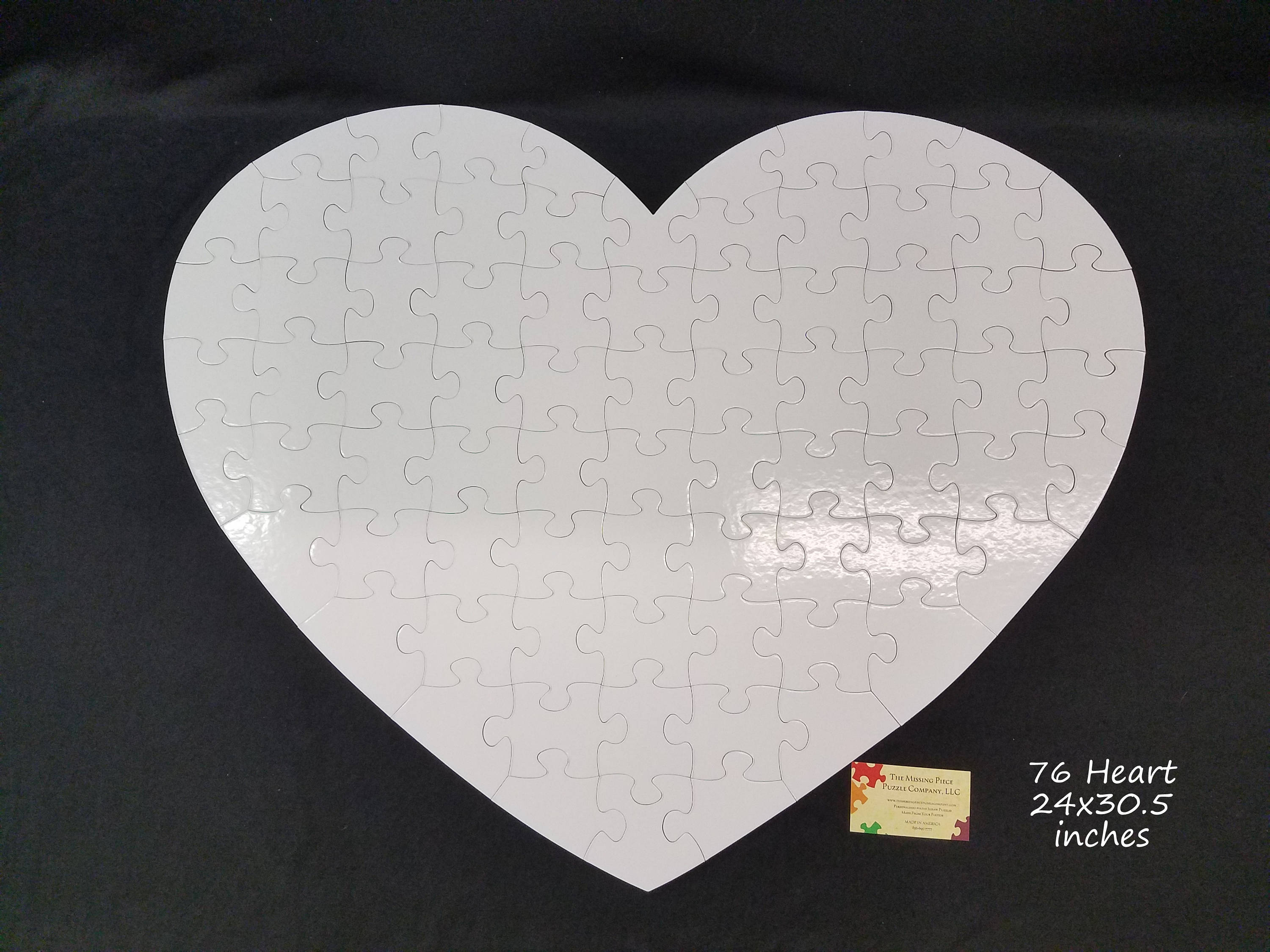 Heart Shaped Sublimation Jigsaw Puzzle – Blank Sublimation Mugs
