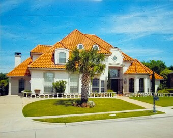 Your Photo PUZZLE. There's No Place Like Home.  Housewarming or Hostess Gift, New Homeowner, Gift for New Home.  Houseiversary party!