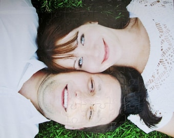 Custom Photo Wedding Guest Book / Wedding Present /  Bride and Groom / Wedding Shower Book / Puzzle Guestbook / Guestbook