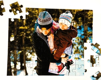 Personalized puzzle gift. The best custom puzzle gift ever. Personalized photo jigsaw puzzle made from your photos. Inexpensive personalized