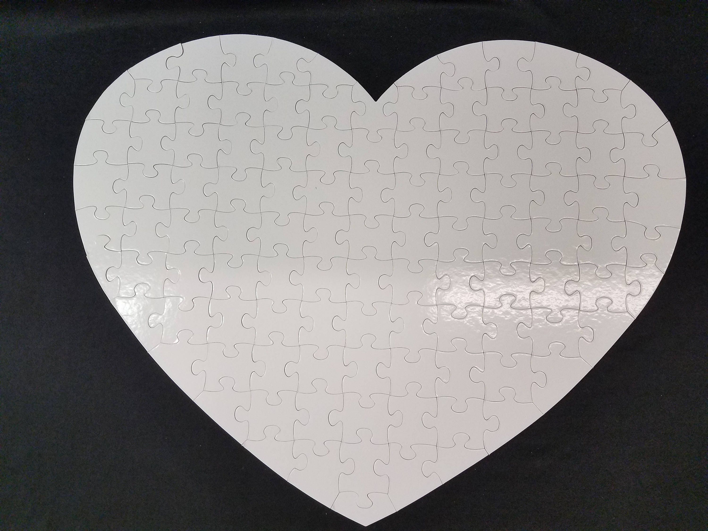 Sublimation Puzzles blanks Sublimation Jigsaw Puzzle Heart and Square shape  3 pc
