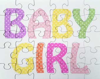 PUZZLE for a Unique Gender Reveal. Pregnancy Announcement Reveal.  Gender Reveal Party Idea.  Jigsaw Puzzle Gender Reveal Idea.  Reveal