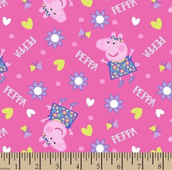 peppa pig crib sheet