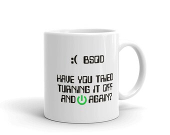Ceramic Mug | BSOD | Blue Screen of Death | Coffee Mug | Geek art | Geek coffee mug | computer art