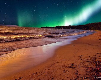 Neon Nights, Harmony at Night fine art photography print, landscape art prints, fine art photography, Canada landscapes