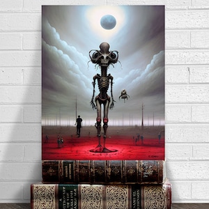 Creepy Alien, Alien Kunst, Alien Download, Kunstdruck zum Downloaden, Planeten Kunstdrucke, Martian Art, dunkle Kunst, Alien Abenteuer Kunst, printable
