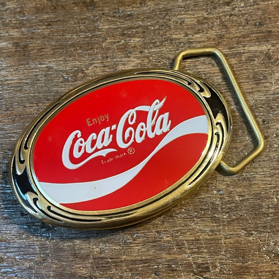 Vintage Rare Coca Cola Coke design red enamel colo