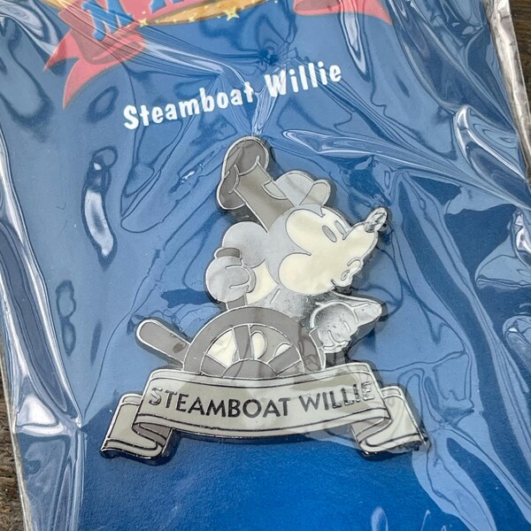 Disney 12 Months of Magic Disney Store PIN Steamboat Willie Mickey Mouse design MIP