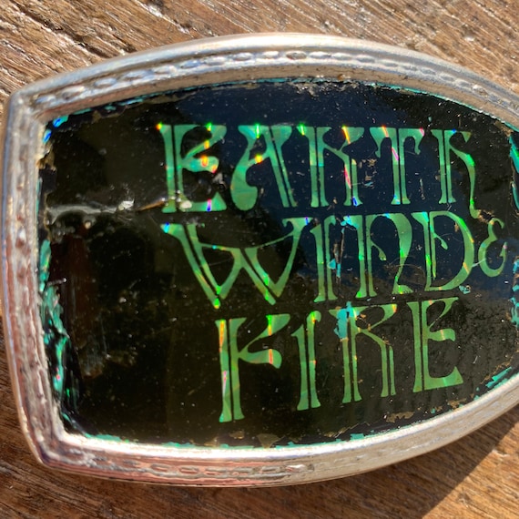Vintage Earth Wind & Fire Music Group belt buckle… - image 5