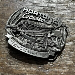 Vintage buckle Horton Crossbows Thirty-Fifth Anniversary Advertising Limited Edition Belt Buckle