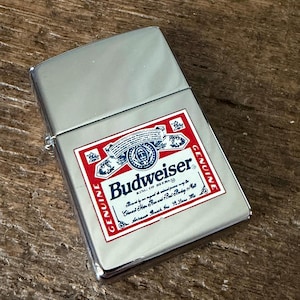 Budweiser Zippo - Etsy