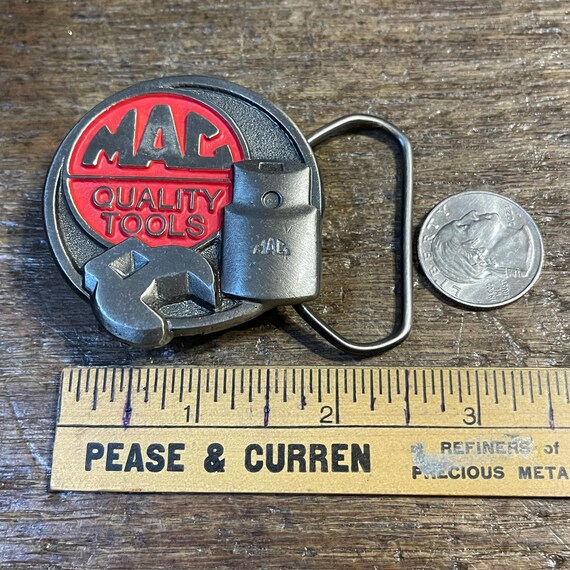 Vintage Mac Tools socket and wrench design pewter… - image 4