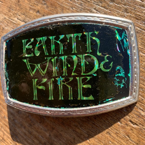 Vintage Earth Wind & Fire Music Group belt buckle… - image 4