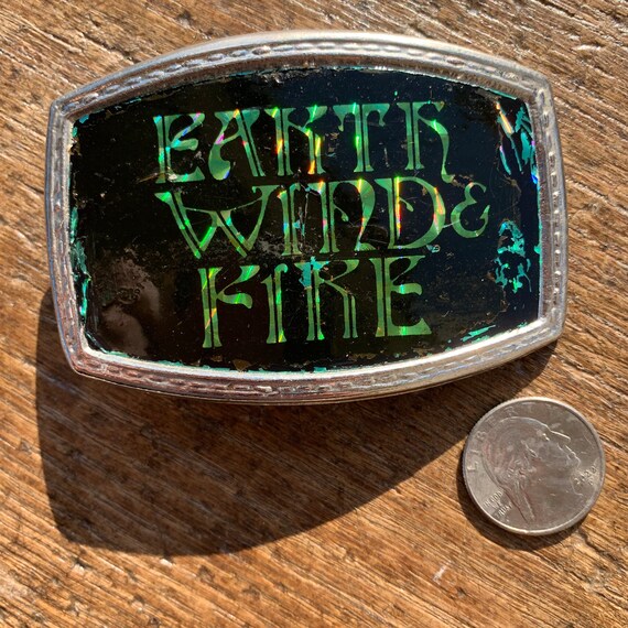 Vintage Earth Wind & Fire Music Group belt buckle… - image 9