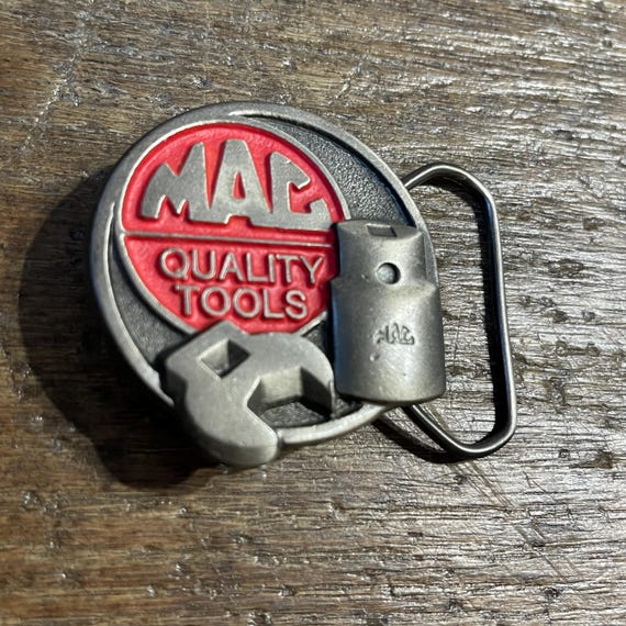 Vintage Mac Tools socket and wrench design pewter… - image 2