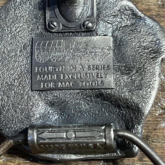 Vintage Mac Tools socket and wrench design pewter… - image 6