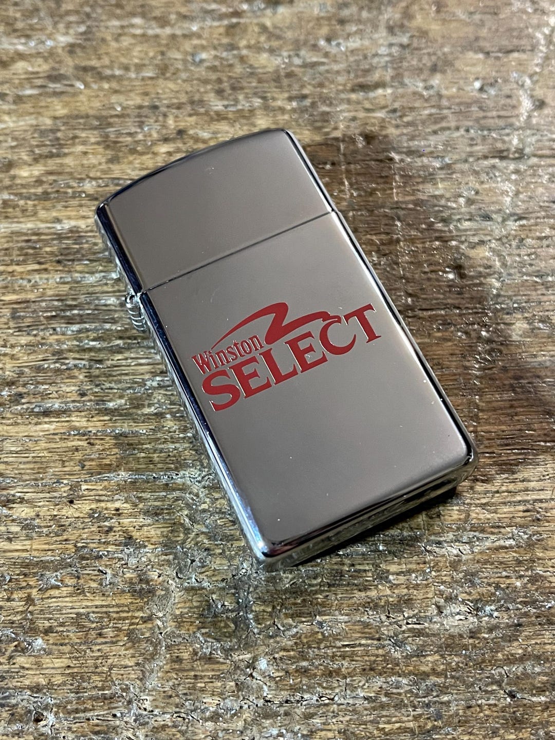 Zippo Winston Select Cigarette Advertising Chrome Colored Slim