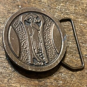 Vintage Buckle Deco style Woman copper colored belt buckle Star Buckle