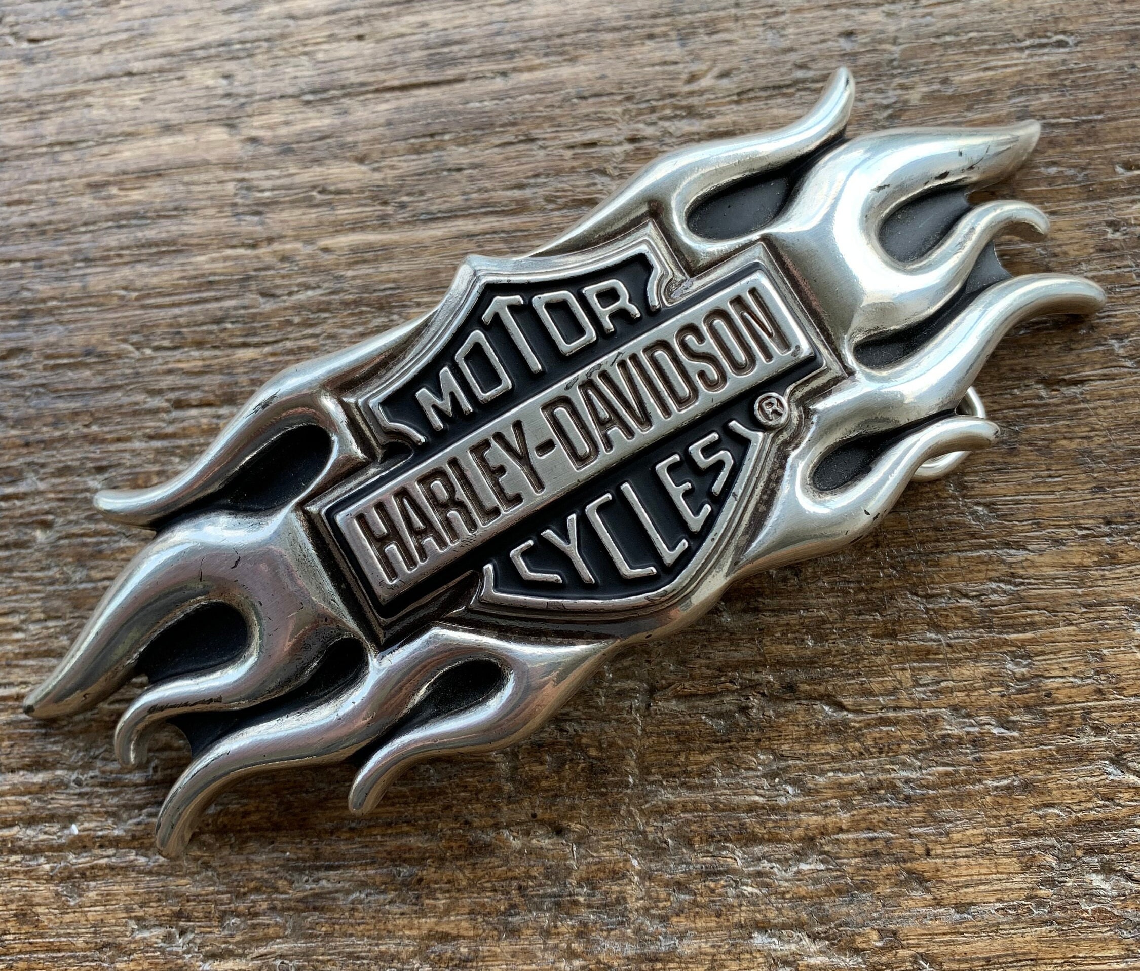 Harley-Davidson Flame Wings Belt Buckle Genuine Harley Davidson Skull Flame Belt Buckle 1903 97999  main image 2