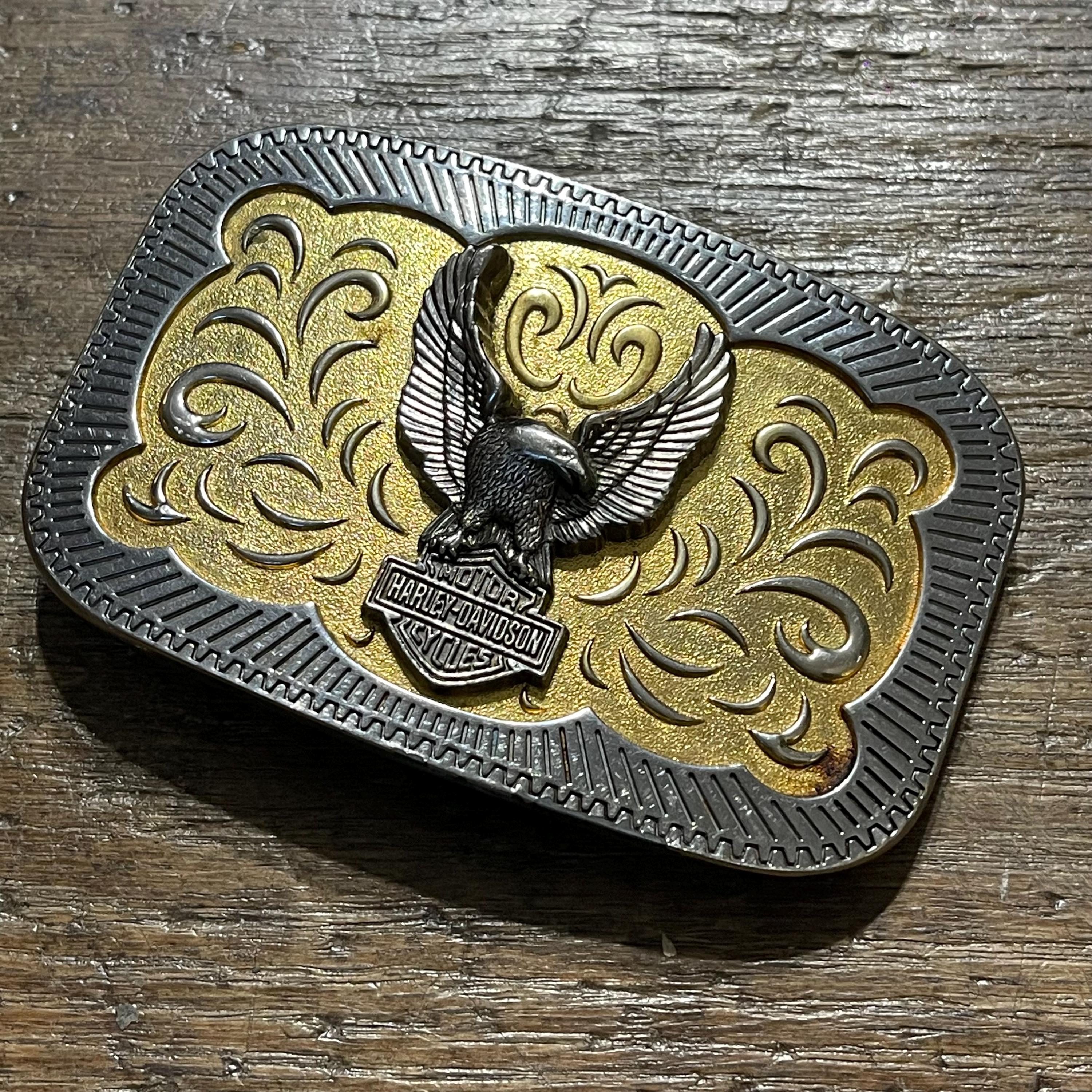 Harley Davidson Belt with unique patterns and designs. Just in ✶ vintage belts butterfly buckle • belt 25” western  main image 4