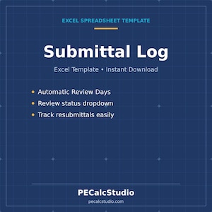 Modello Excel per il registro delle presentazioni / Strumento di monitoraggio delle presentazioni in fase di costruzione con indicazione dei giorni di revisione / Foglio di controllo dei documenti