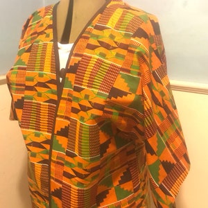 Kente Print ~ Kimono top ~African Print ~ Kente Top ~ Jacket