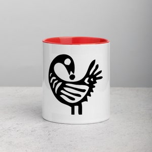 Sankofa ~ Mug ~ African Print Mug with Color Inside