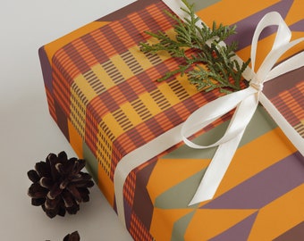 Kente Print Wrapping Paper Sheets