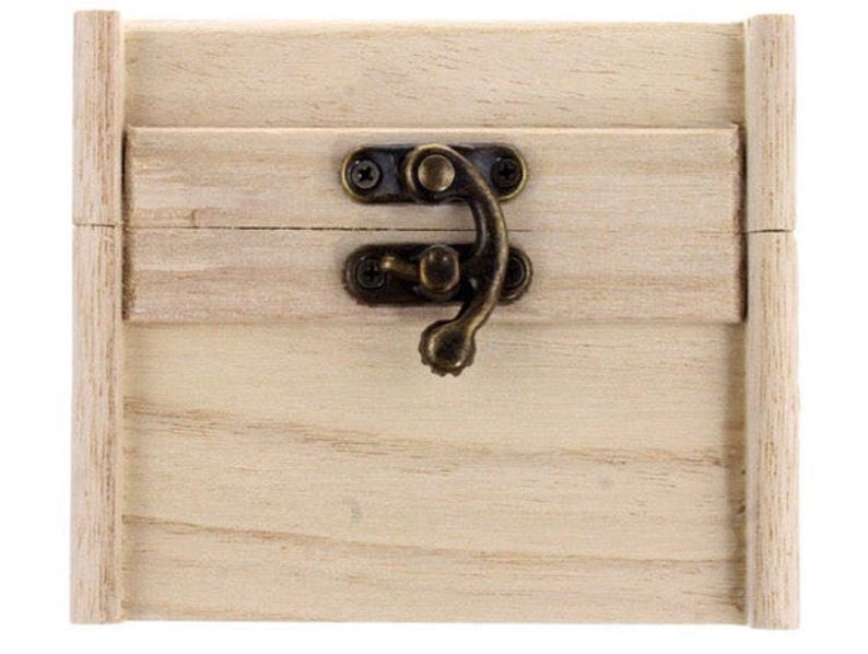 Wooden Box With Latch Vintage Style Perfecr For Wedding