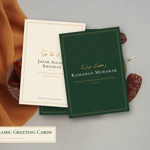 Islamic Greeting Cards Printable Set, Jazakallah, Get Well, Sympathy, New Baby