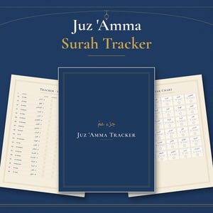 Juz Amma Tracker for Kids Printable, Quran Memorization Coloring Chart for all 37 Surahs (78-114) in US Letter & A4 PDF