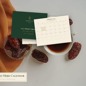 2027 Islamic Calendar Printable, Hijri and Gregorian Wall Calendar 1448-1449