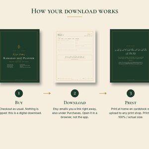 Ramadan 2027 Planner Printable, 30 Dated Daily Pages, Quran Tracker and Kids Countdown image 4