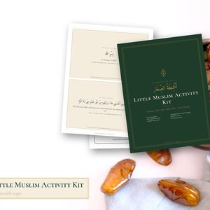 Little Muslim Activity Kit, Islamic Coloring Pages, Du'a Cards and Arabic Tracing image 2