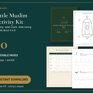 Páginas de atividades para crianças durante o Ramadã (3 a 8 anos): desenhos para colorir, traçado de letras árabes, cartões com súplicas (Dua), PDF imagem 1