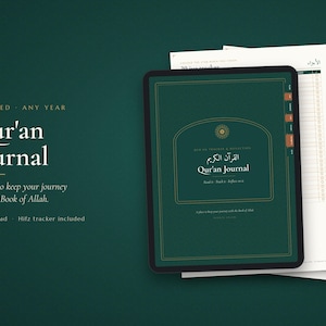 Quran Journal Printable, Quran Tracker & Khatam Planner, Surah Study Pages, Hifz Memorization Tracker, Undated iPad PDF