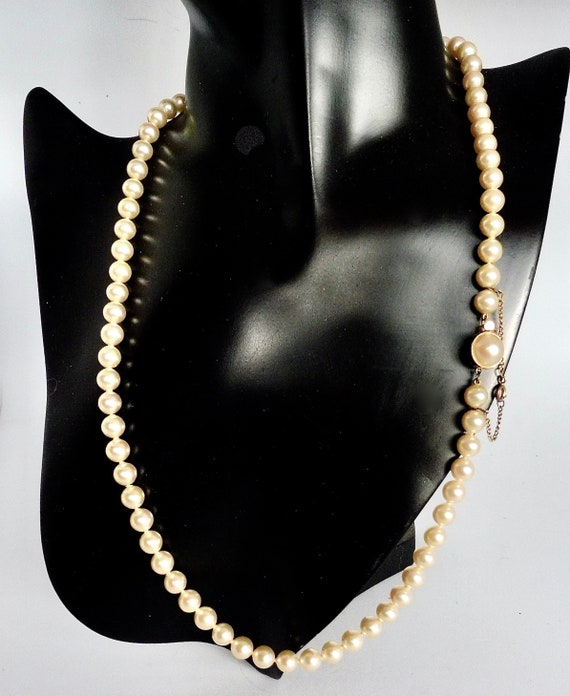 Vintage Costume Pearl Necklace with Bonus Etsy