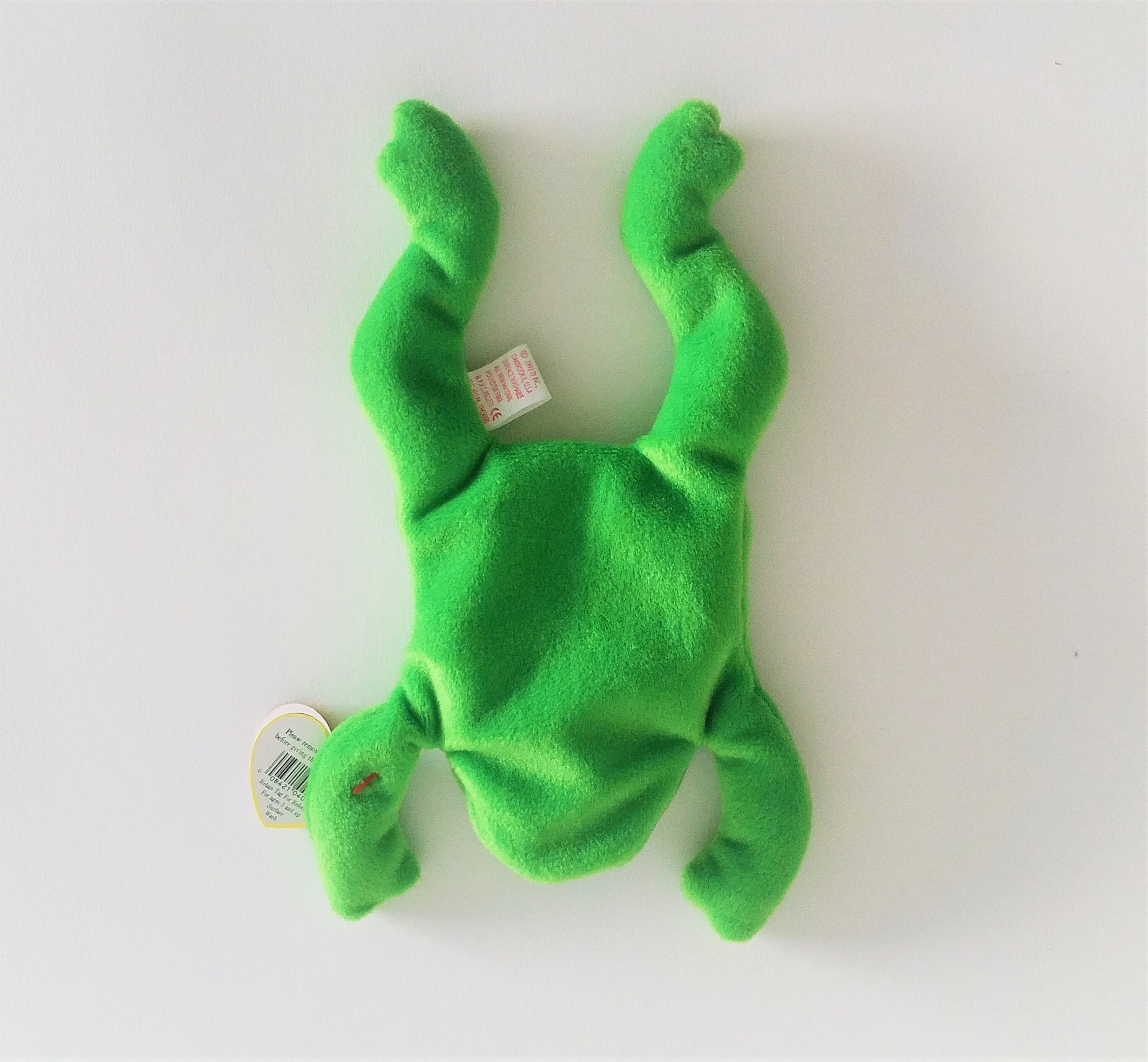 1993 legs Beanie Baby, 1 of the Rare 9 Retired Original Beanies, Green