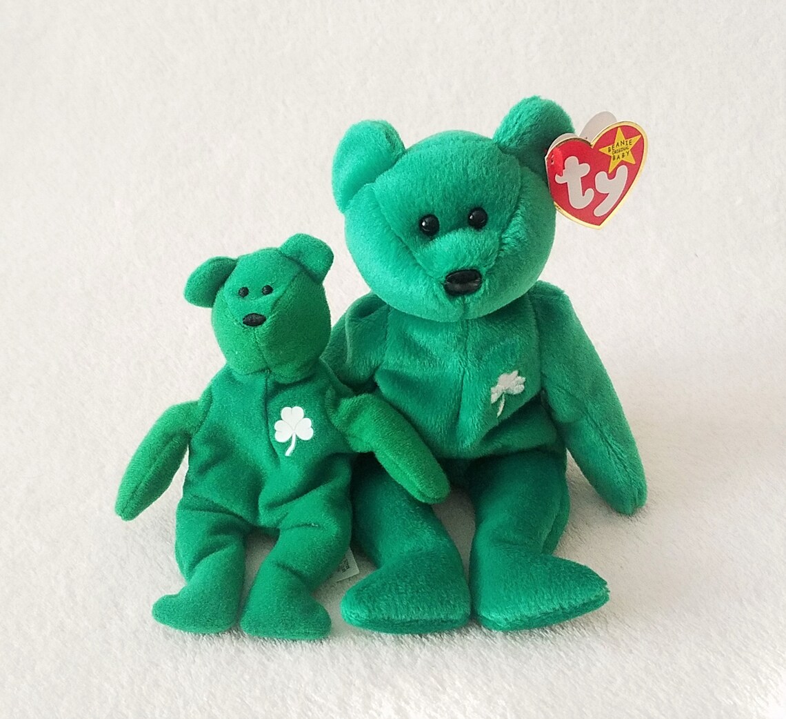 Erin the Bear Retired Original TY Beanie Baby Along With Bonus Etsy