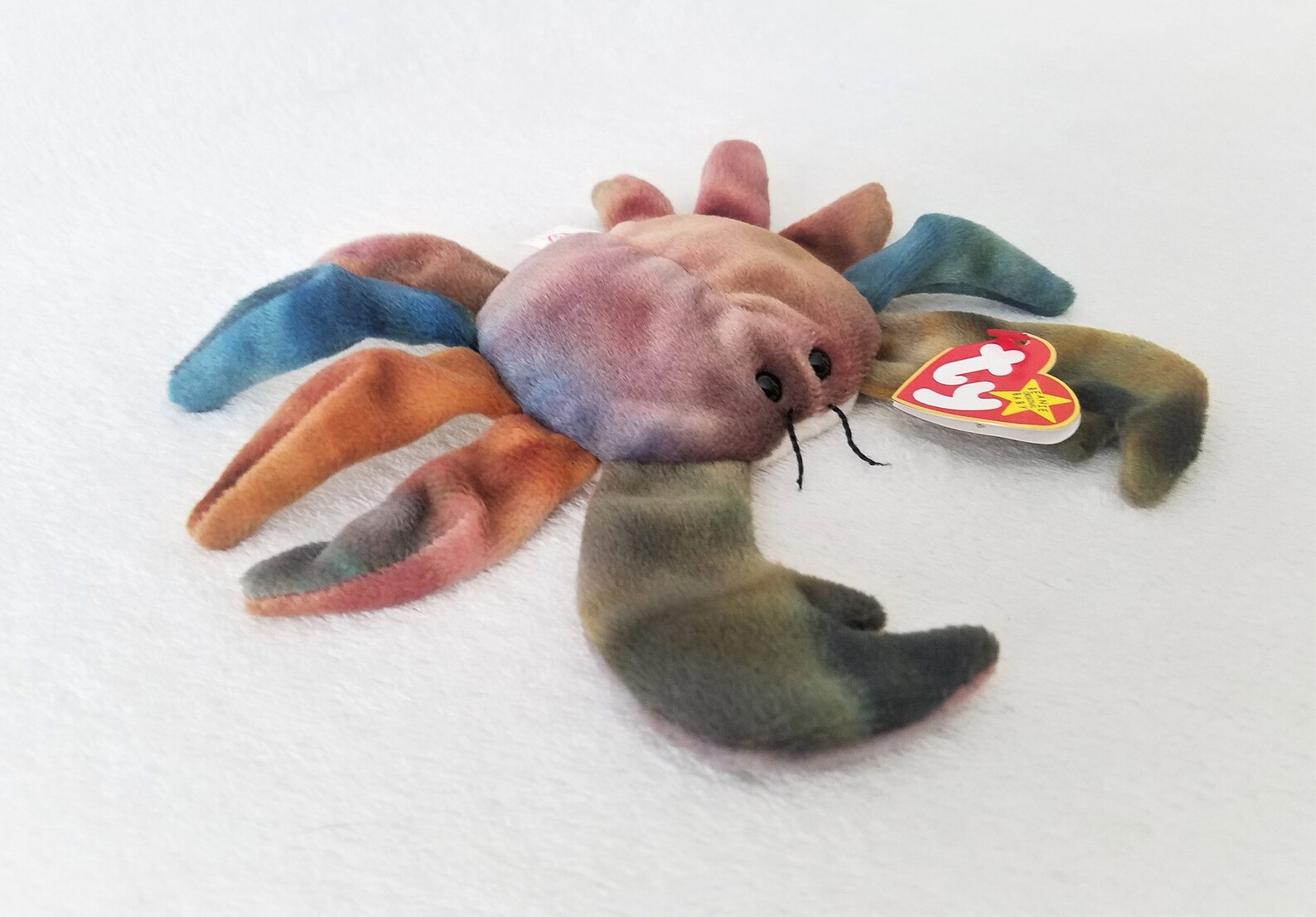 Crab Plush Toy, claude the Crab, 1996 Beanie Baby, Baby Gift, Baby