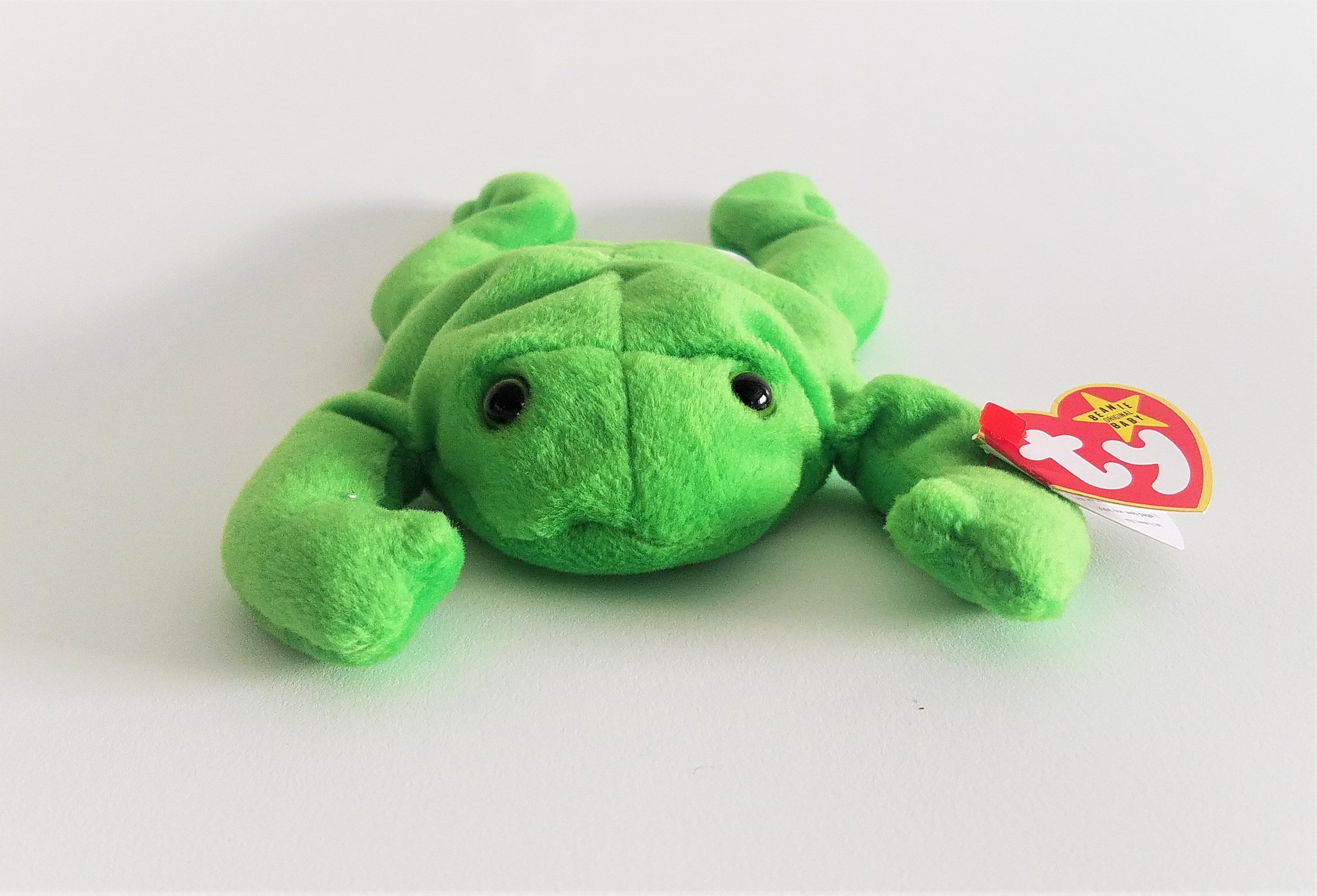 1993 legs Beanie Baby, 1 of the Rare 9 Retired Original Beanies, Green