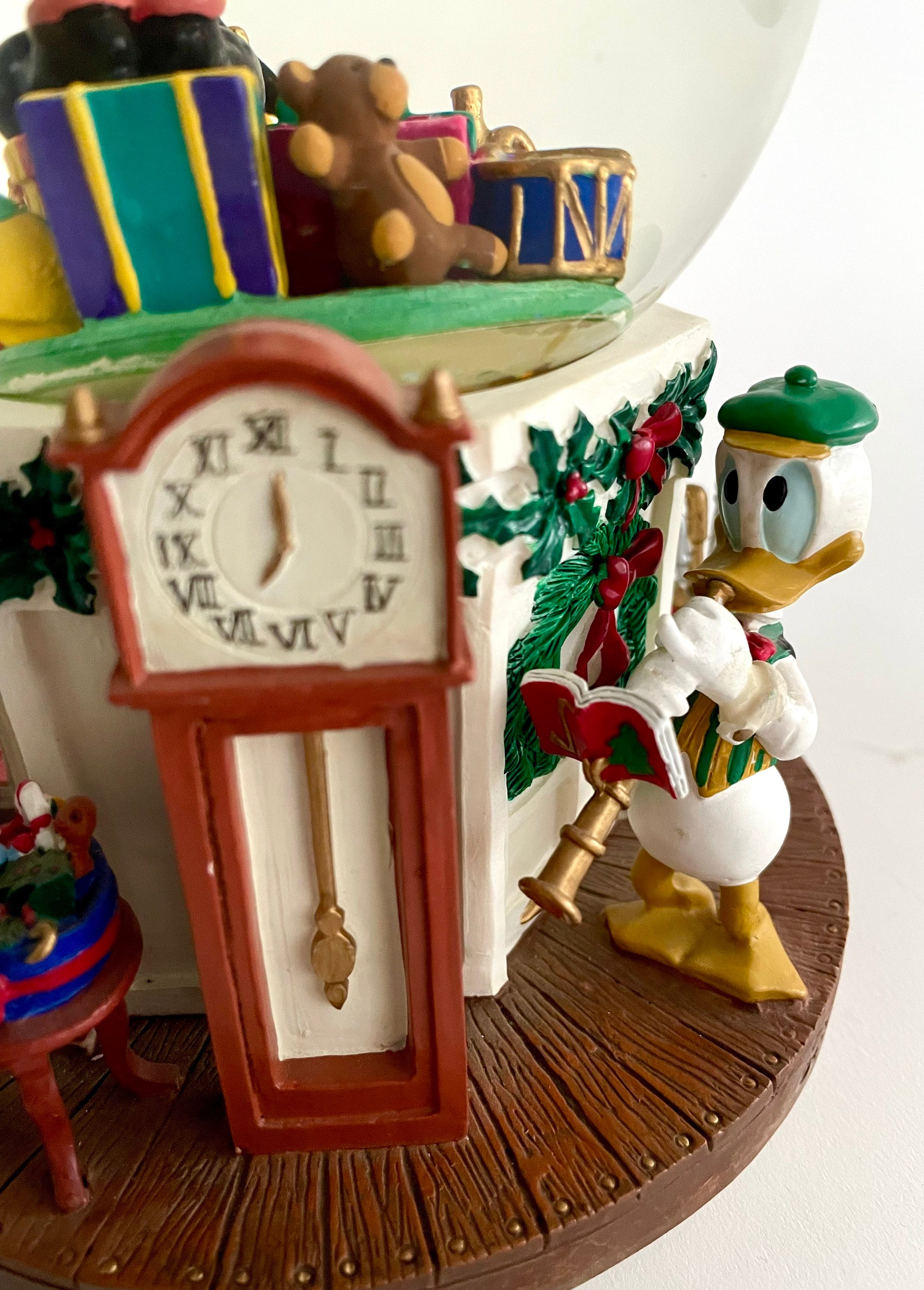 Disney Mickey Mouse Snow Globe, Deck the Halls Music Box, FAIR to