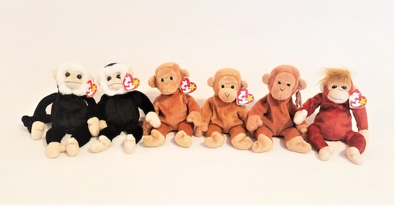 Original Beanie Baby Monkeys Bongo Schweetheart Mooch - Etsy