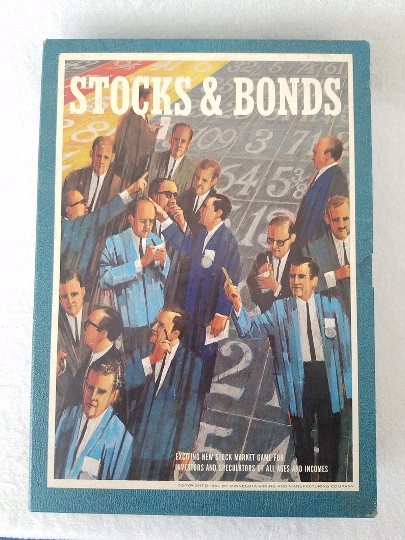 1964 Stocks and Bonds Board Game vintage Excellente condition Etsy