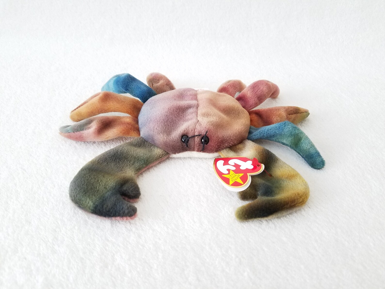 Crab Plush Toy, claude the Crab, 1996 Beanie Baby, Baby Gift, Baby