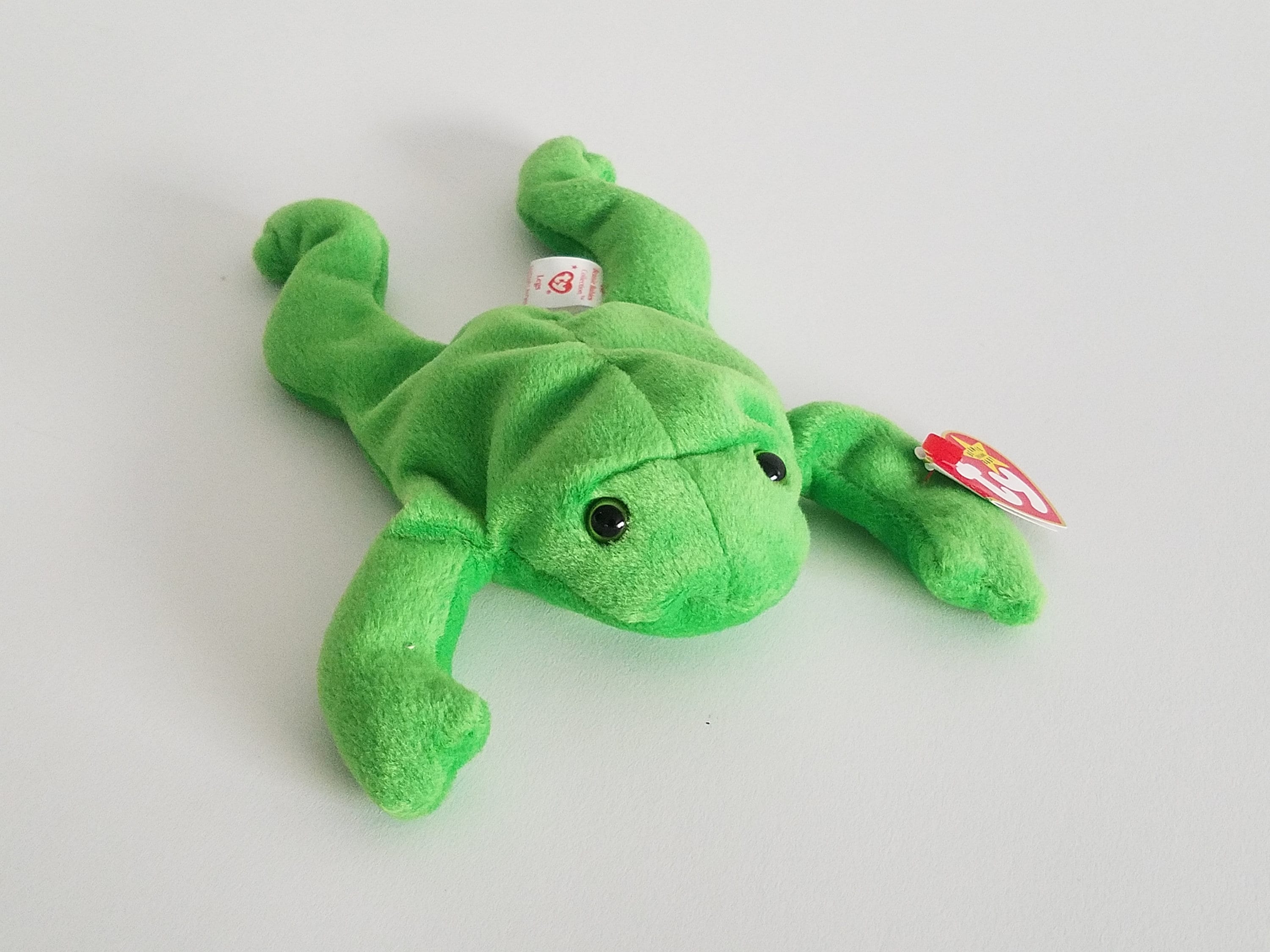 1993 legs Beanie Baby, 1 of the Rare 9 Retired Original Beanies, Green