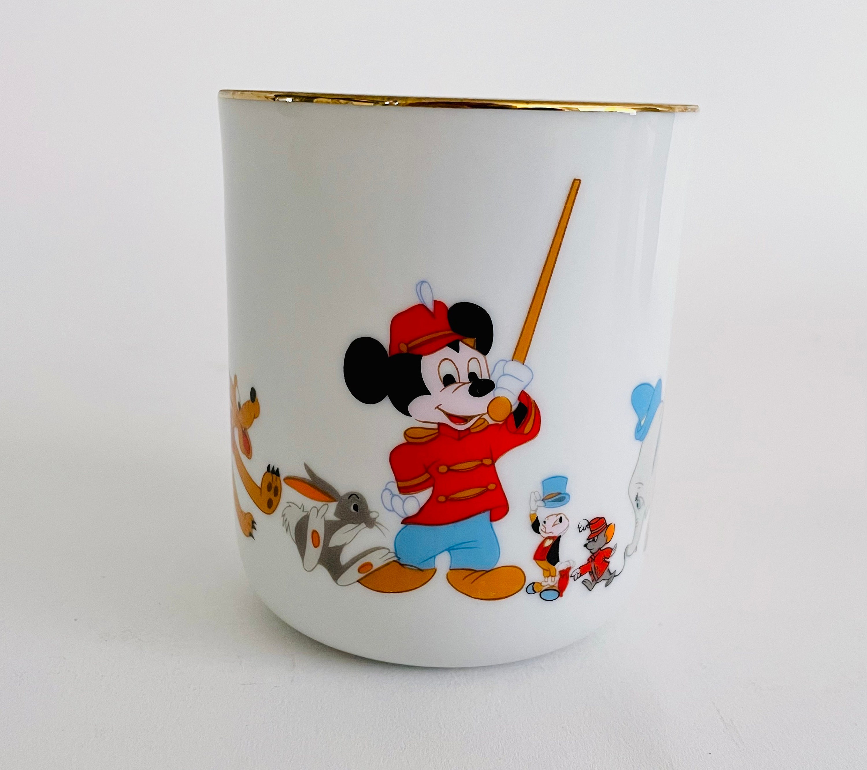 Tres tazas de Disney, taza de cerámica Mickey mouse, la sirenita, Plutón,  Pinocho, Dumbo, Goofy, Donald, taza roja, taza blanca, taza azul, -   México