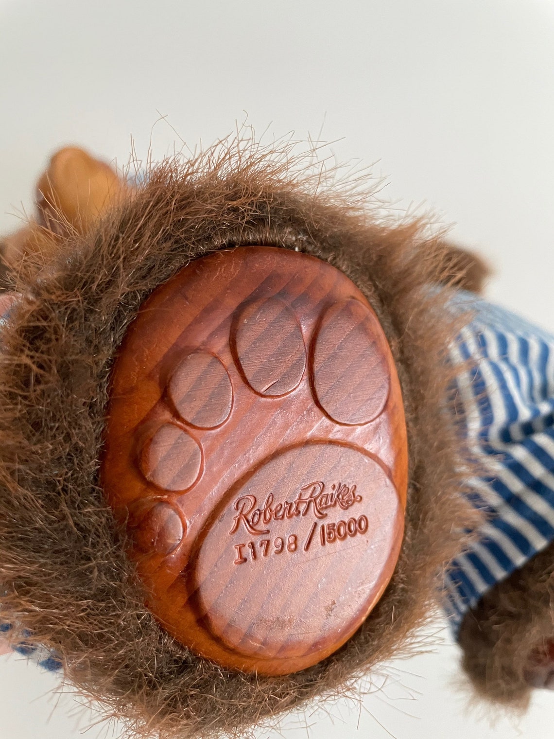 1985 Original Robert Raikes Bear Blue Striped Pajamas Etsy