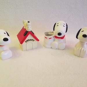 Snoopy peanuts RARE collectables, ceramic banks, paperweight, pencil holder