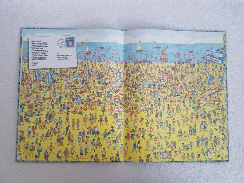 Where's Waldo RARE Banned Book Shows Topless Sunbather Etsy